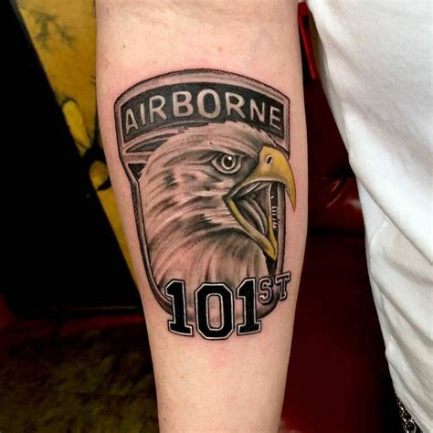 Airborne tattoos - Tattoos and the military have a long and colorful history. Modern pop culture credits the Navy with introducing the art of tattooing to the United States in the early 1900s, when Sailors returning ...